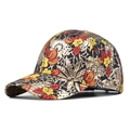 Hip-Hop-Baumwoll-Baseballkappe mit Goldfaden-Stickerei und feinem Jacquard-Muster - Goldene Blume
