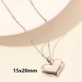 Smooth 3D Heart / Silver