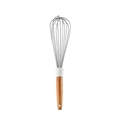White silicone whisk with wooden handle from 12-piece Nordic kitchen tool set - Whisk