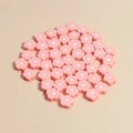 Mix of 10mm pink and white plum blossom clay beads for DIY jewelry making - Yellow