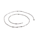 Polished silver stainless steel ball and barrel chain necklace accessory in spiral layout - Style D 500mm*2mm (KN107372-Z)