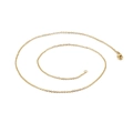 Polished gold-plated O-chain necklace featuring a secure lobster clasp closure - Gold-1.5mm (KN107396-Z)