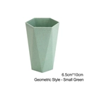 Piccolo bicchiere porta spazzolino verde a rombi testurizzato da 6.5cm x 10cm - Piccolo/Stile Diamante / Verde
