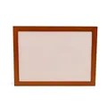 Brown wooden jewelry display tray with beige velvet slots for rings and earrings - 80 Slots Ring / Ring Tray Wood Beige