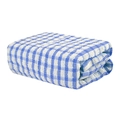 Strofinaccio da cucina in cotone a scacchi bianchi e blu per pulire e asciugare i piatti - 30x30cm / Blu