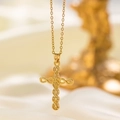 |yc [8071] Collier Croix [or]