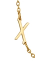 Golden stainless steel letter X pendant charm for DIY personalized jewelry design - Letter X / Gold