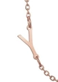 Minimalist stainless steel rose gold initial Y pendant with polished finish - Letter Y / Rose Gold