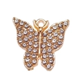 Funkelnder Zirkonia Schmetterling Anhänger aus Goldmetall für DIY-Schmuckherstellung - Gold Schmetterling Stil 2