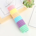 30-piece seamless macaroon hair ties set in assorted vibrant pastel colors - Small approx. 3cm / Multicolor Small 3cm Macaron Color