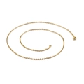 Chaîne O classique plaquée or 18K avec fermoir mousqueton disposée en spirale - Or-2mm (KN107397-Z)