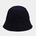 Close-up of high-quality cotton stitching and fabric texture on a navy blue bucket hat - M (56-58cm) / Navy Blue