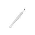 Silver stainless steel cuticle pusher and trimmer tool for professional manicure care - Cuticle Fork / Silver