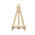 Mini natural wooden easel for desktop canvas display and mobile phone stand support - 9*16cm