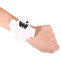 Glittering white ghost slap bracelet for Halloween party costume wrist decoration - White Ghost