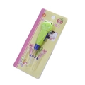 5-in-1 LED glowing earwax removal kit with green frog handle and replaceable clear tips - Green Frog