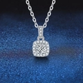 Silver|1ct Square Bag Necklace / One Size