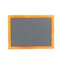 Wooden jewelry display tray with grey velvet inserts for organized ring storage - 80 Slots Ring / Ring Tray Wood Grey
