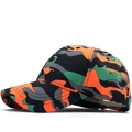 Outdoor camouflage baseball cap with orange and green patterns on white background - Adjustable / Orange Camouflage (01)