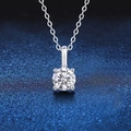 1-carat Loose Moissanite / 925 Silver