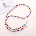 Vibrant colorful acrylic beaded crossbody mobile phone lanyard with durable metal clasps - K1981 Acrylic Rainbow Crossbody