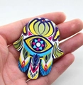 Colorful acrylic Hamsa Hand pendants for DIY jewelry making in various bright colors - Style 8