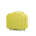 Mini 14-inch bright yellow hardshell cosmetic case with handle and dual zippers - 14" / Lemon Color
