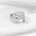 Titanium Steel Colored Ring / Adjustable Opening