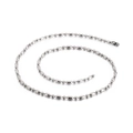 Polished silver stainless steel ball chain necklace with secure lobster clasp finish - Style B 500mm*3mm (KN107368-Z)