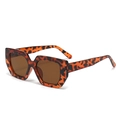 Fashionable oversized square tortoiseshell sunglasses with brown lenses for summer style - Tortoise Frame Brown Lens