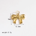 28*20mm Pearl Bow With A 2.2mm Inner Single Hole Gold 03