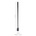 Black long handle 304 stainless steel cocktail stirring spoon 20.8cm matte finish - Square Head Spoon / Black