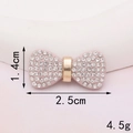 D349 Rosa Strass Schleife