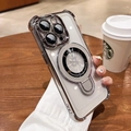 [space Silver] With Lens Protector ★ Airbag Shockproof ★ High Transparency And Non-yellowing / iPhone 15 Pro Max
