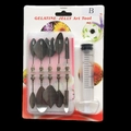 3D Jelly Art Tools Set B with stainless steel needles and syringe for gelatin cake decorating - Style B