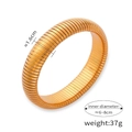 Elastic stainless steel tubogas snake bracelet in 18k gold finish, width 1.6cm - Gold Color 16MM
