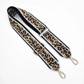 Verstellbarer breiter Taschenriemen mit Leopardenmuster und goldfarbenen Metallschnallen - Stil 2 Universeller Kleiner Kopf / Silberverschluss