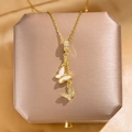 Goldene Quaste Emaille Schmetterling