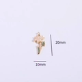 E Flower Pendant 10 * 20mm