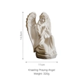 Kneeling praying angel statue in white resin, height 14.5cm, weight 320g decoration - Kneeling Praying Angel