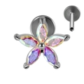 Steel Color|#2-ab Zircon / 1.2*6/8mm
