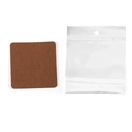 Brown kraft paper earring display card and clear plastic self-sealing packaging bag - 5x5cm / Brown / 50 Cards + 50 Bags