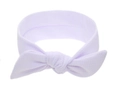 Bandeau bébé avec oreilles de lapin et texture à bulles de couleur lavande douce - Blanc (Texture Bulle)