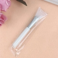 Silikon-Gesichtsmaskenpinsel mit weißem Kopf und praktischer Einzelverpackung - Einzelpackung / Weiß