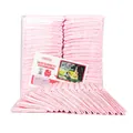 Pink absorbent pet training pads with diamond embossed surface in 100 count pack - Pink Thickened Size S 33cm*45cm 100 Count/Pack