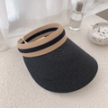 Sombrero De Paja Liso - Negro