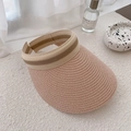 Sombrero De Paja Liso - Rosa