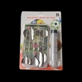 3D Jelly Art Tools set with 20ml syringe and stainless steel petal needles for pudding cake - Style N