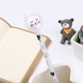 Witte transparante katten-glittergelpen met kattenkopje en model ZL-006 detail - Kat Wit