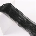 Elegant black heart fringe string curtain for door and room decoration - 1m Width * 2m Height / Black